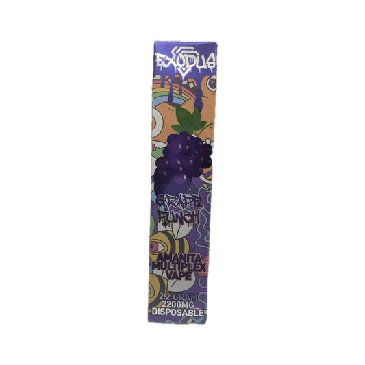Exodus Amanita Mushroom Vape 2.2g | 2200mg | Disposable | Grape Punch