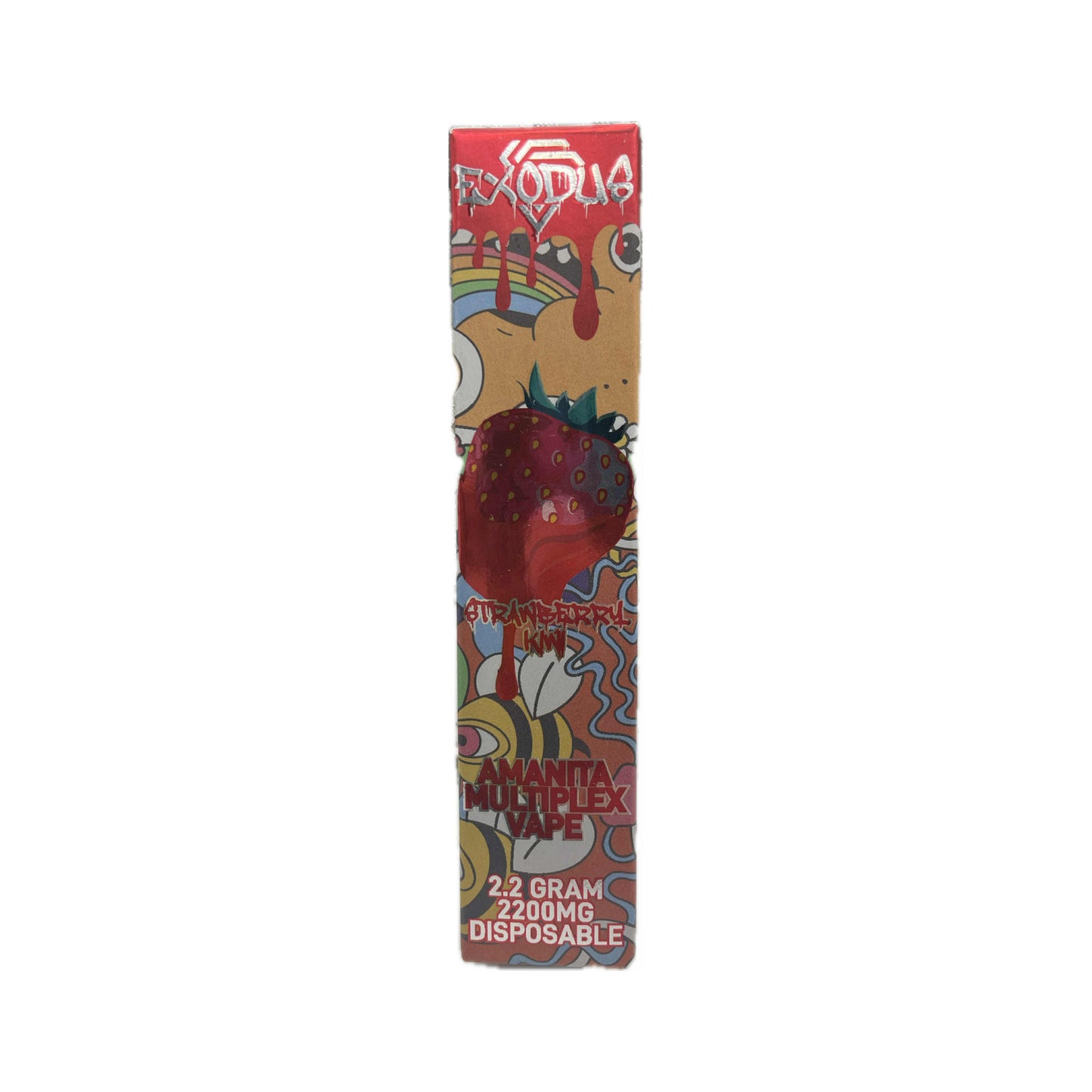 Exodus Amanita Mushroom Vape 2.2g | 2200mg | Disposable | Strawberry Jam