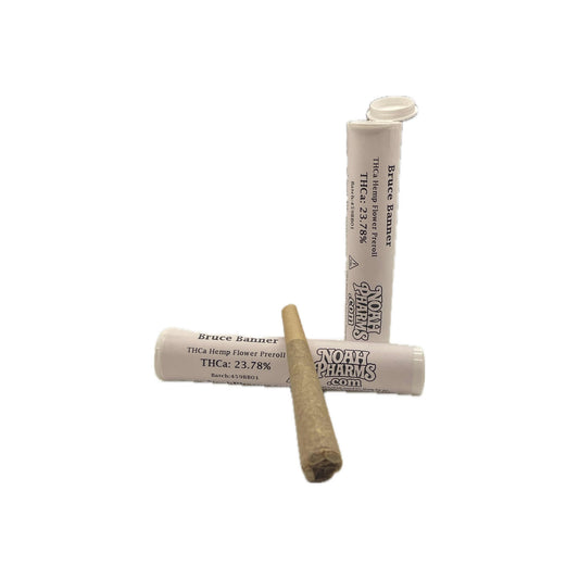 Bruce Banner Premium Indoor Preroll 1 Gram | Whole Flower | Sativa-Dominant Hybrid