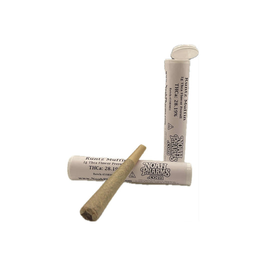 Runtz Muffin GMO Premium Indoor Preroll 1 Gram | Whole Flower | Indica-Dominant Hybrid