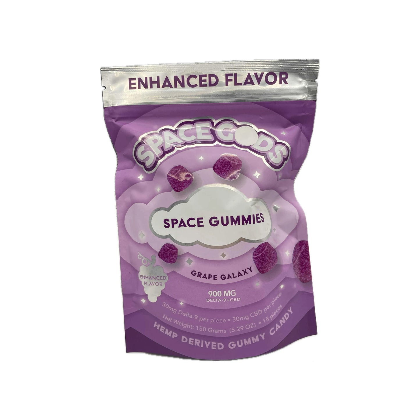 Space God Gummies 900mg Total Cannabinoids | 15 Pieces | 30mg D9 THC + 30mg CBD Each