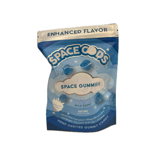 Space God Gummies 900mg Total Cannabinoids | 15 Pieces | 30mg D9 THC + 30mg CBD Each
